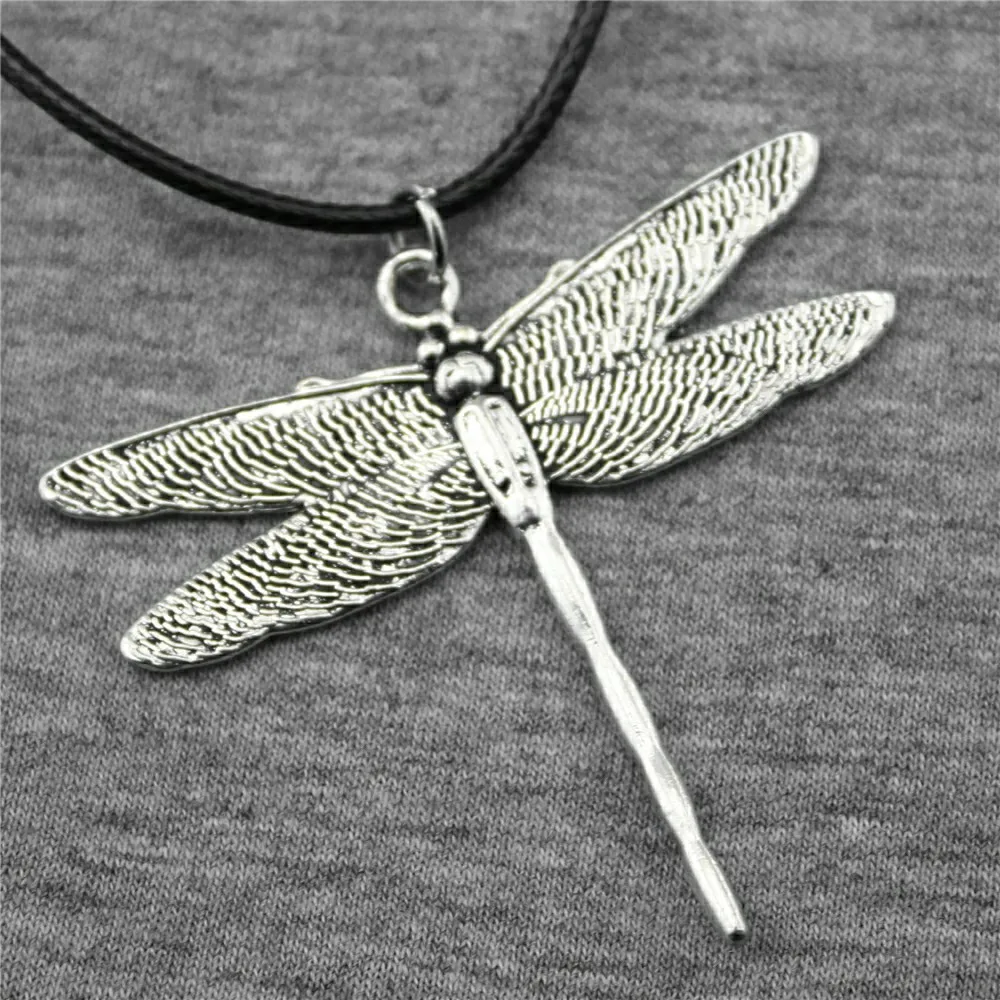 43x47mm Dragonfly Necklace Pendant For Women Leather Chain Necklace 2 Colors Antique Bronze Antique Silver Color
43x47mm Dragonfly Necklace Pendant For Women Leather Chain Necklace 2 Colors Antique Bronze Antique Silver Color