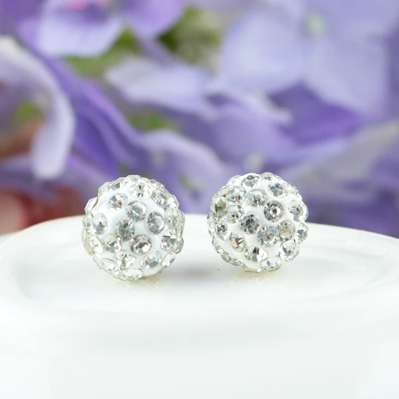 Hot Sale 8mm 50pcs/lot White Round Clay Beads Pave Disco Rhinestone Crystal Beads For Jewelry Making Bracelet Earrings DIY Beads
Hot Sale 8mm 50pcs/lot White Round Clay Beads Pave Disco Rhinestone Crystal Beads For Jewelry Making Bracelet Earrings DIY Beads