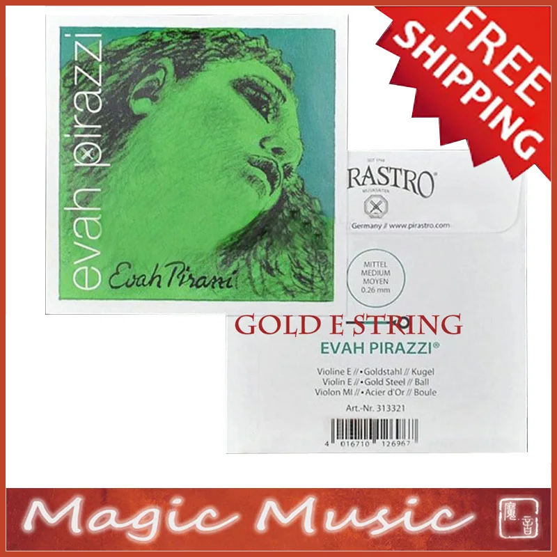 Free shipping! Pirastro Evah Pirazzi Violin Strings Set Ball End Size 4/4 made in Germany, 1 Piece Only Gold E String 313321
Free shipping! Pirastro Evah Pirazzi Violin Strings Set Ball End Size 4/4 made in Germany, 1 Piece Only Gold E String 313321