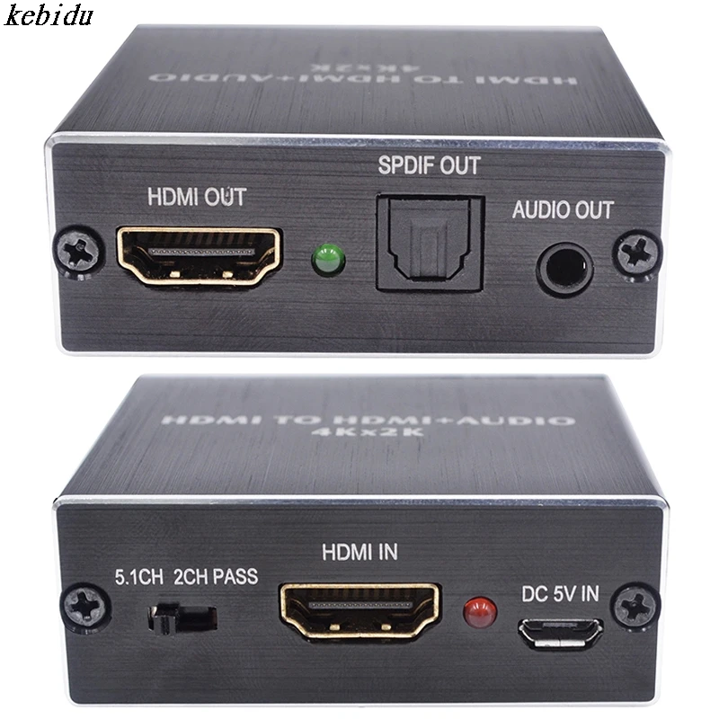 KEBIDU HDMI Audio Extractor AY78 HDMI to HDMI Optical TOSLINK SPDIF+3.5mm Stereo Extractor Converter HDMI Audio Splitter Adapter
KEBIDU HDMI Audio Extractor AY78 HDMI to HDMI Optical TOSLINK SPDIF+3.5mm Stereo Extractor Converter HDMI Audio Splitter Adapter