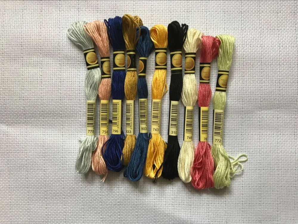 10pcs Embroidery Threads Multi Colors Cross Stitch Cotton Embroidery Thread Floss Sewing Skeins Craft cxc threads
10pcs Embroidery Threads Multi Colors Cross Stitch Cotton Embroidery Thread Floss Sewing Skeins Craft cxc threads