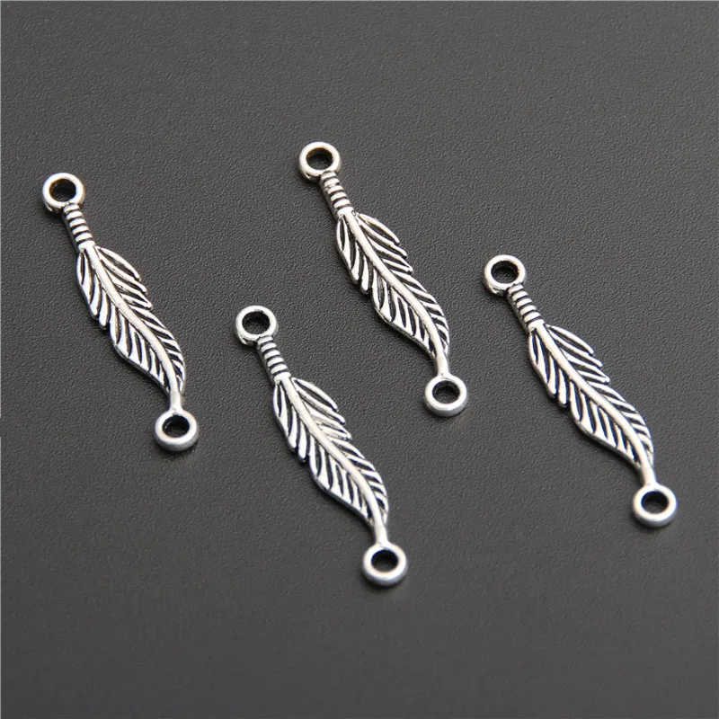 100pcs Antique Silver Feather Connectors Charm Pendant Jewelry Making Findings Accessories DIY Handmade A2751
100pcs Antique Silver Feather Connectors Charm Pendant Jewelry Making Findings Accessories DIY Handmade A2751