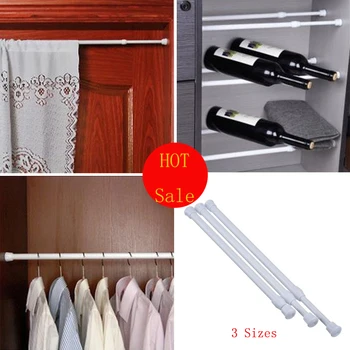 Extendable Telescopic Spring Loaded Net Voile Tension Curtain Rail Rods Adjustable Shoe Rack Clothing Hanger
Extendable Telescopic Spring Loaded Net Voile Tension Curtain Rail Rods Adjustable Shoe Rack Clothing Hanger