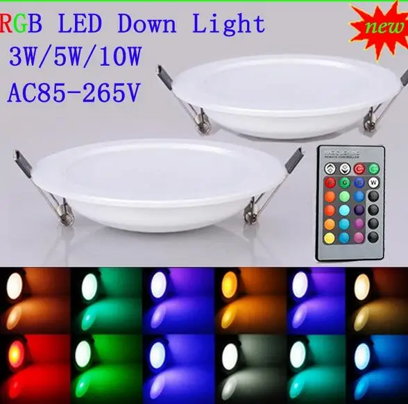 New Arrived 3W/5W/10W RGB Led Panel Lighting Downlight AC110/220V Indoor Lighting
New Arrived 3W/5W/10W RGB Led Panel Lighting Downlight AC110/220V Indoor Lighting