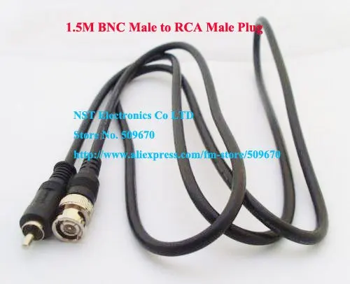 Фото Бесплатная доставка/1 шт./1 5 м коаксиальный кабель BNC штекер к RCA - купить