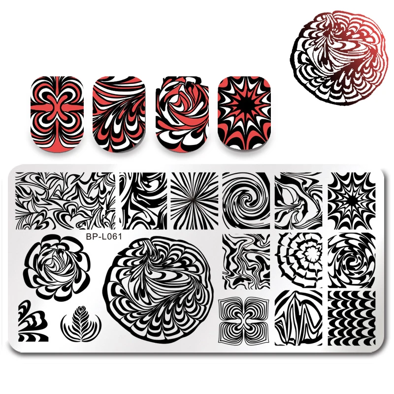 BORN PRETTY Nail Template Stamping Plate Water Marble Pattern Rectangle Manicure Design Image Plate Stencil Nail Tool BP-L061
BORN PRETTY Nail Template Stamping Plate Water Marble Pattern Rectangle Manicure Design Image Plate Stencil Nail Tool BP-L061