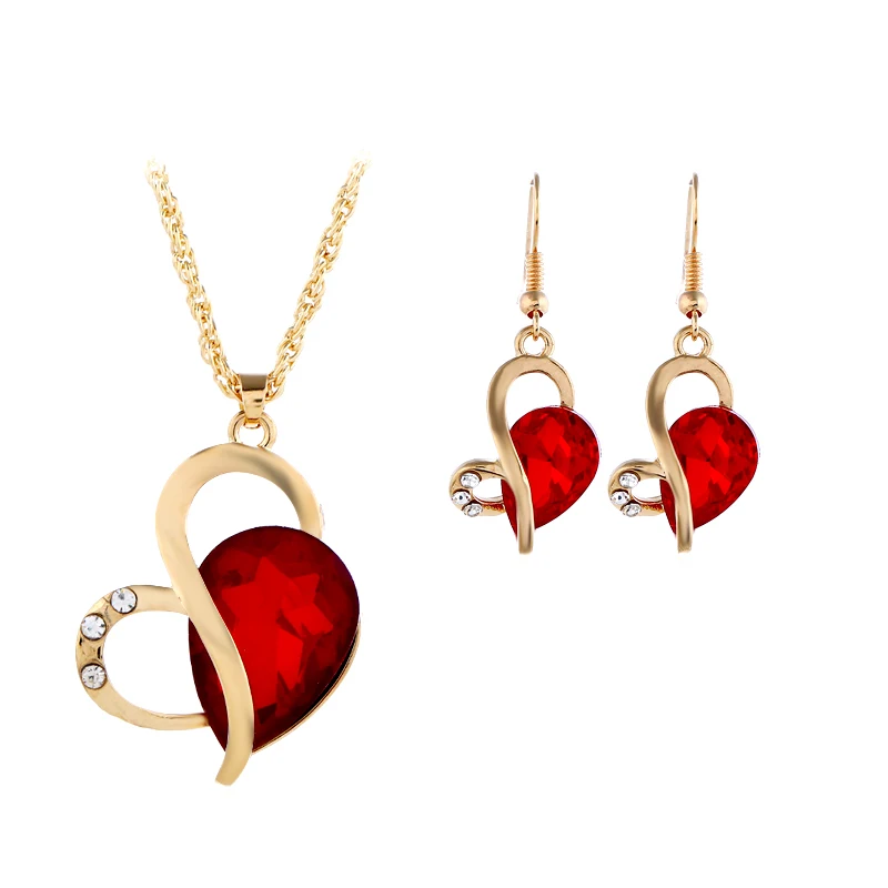 Модный простой изысканный металлический вырез фотоакриловое ожерелье и серьги 2