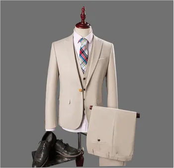 2020 High Quality Wedding Suit One Button Groom Tuxedos Mens Suit Groomsmen Suit Mens Tuxedos Groom Wear (Jacket+Pants+Vest)
2020 High Quality Wedding Suit One Button Groom Tuxedos Mens Suit Groomsmen Suit Mens Tuxedos Groom Wear (Jacket+Pants+Vest)