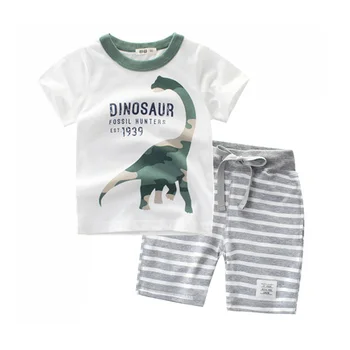 2020 Children Set Summer Cotton Short Sleeve 2pcs Dinosaur Animal Kids Clothes 2 3 4 5 6 7 8 year Boys Shorts and T-shirt Set
2020 Children Set Summer Cotton Short Sleeve 2pcs Dinosaur Animal Kids Clothes 2 3 4 5 6 7 8 year Boys Shorts and T-shirt Set