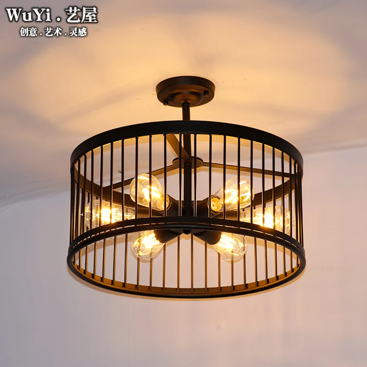 Vintage Ceiling Lights Modern Led Birdcage Retro Loft Ceiling Lamp Shade Home Lighting Luminaire Living Dining Room Light Cage
Vintage Ceiling Lights Modern Led Birdcage Retro Loft Ceiling Lamp Shade Home Lighting Luminaire Living Dining Room Light Cage