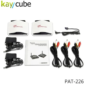 PAT-226 Smart 2.4GHz Wireless AV Transmitter and Receiver for DVD / DVR / CCD Camera/ IPTV/ Satellite Set-Top Box/ AV IR Remote
PAT-226 Smart 2.4GHz Wireless AV Transmitter and Receiver for DVD / DVR / CCD Camera/ IPTV/ Satellite Set-Top Box/ AV IR Remote