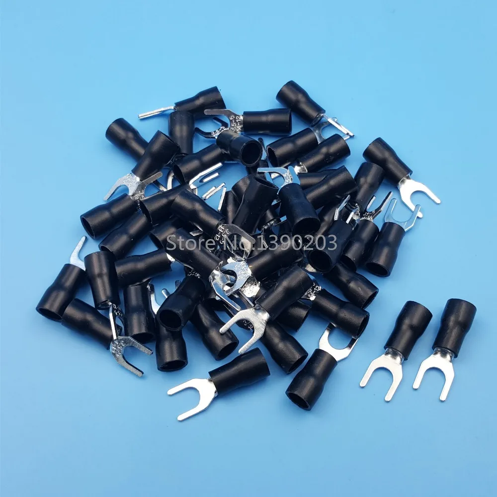 500 шт. черный SV3.5-5 Furcate предварительно изолирующая Вилка Лопата 14 ~ 12AWG провода обжимные клеммы разъем
500 шт. черный SV3.5-5 Furcate предварительно изолирующая Вилка Лопата 14 ~ 12AWG провода обжимные клеммы разъем
