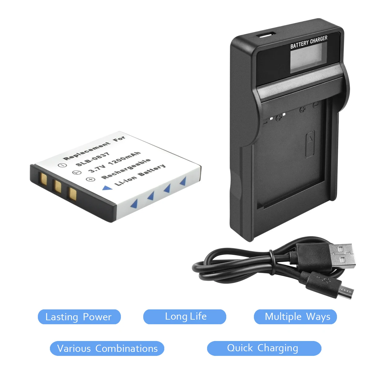 1x SLB-0837 0837 0737 FNP-40 D-Li8 KLIC-7005 K7005 Battery+Battery LED Charger for SAMSUNG Digimax I5 I6 I50 L60 NV3 L83T L20
1x SLB-0837 0837 0737 FNP-40 D-Li8 KLIC-7005 K7005 Battery+Battery LED Charger for SAMSUNG Digimax I5 I6 I50 L60 NV3 L83T L20
