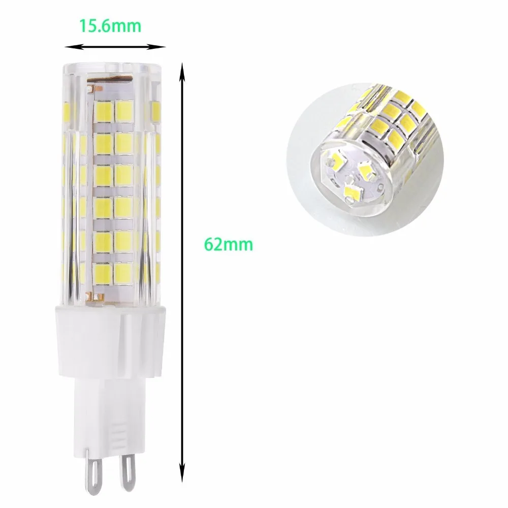 5pcs Set G9 75-SMD 2835 LED Light Bulb Lamps 7 Watt AC110V Equivalent to 60W Halogen Track Bulb LED Bulbs Ceramic lamp
5pcs Set G9 75-SMD 2835 LED Light Bulb Lamps 7 Watt AC110V Equivalent to 60W Halogen Track Bulb LED Bulbs Ceramic lamp