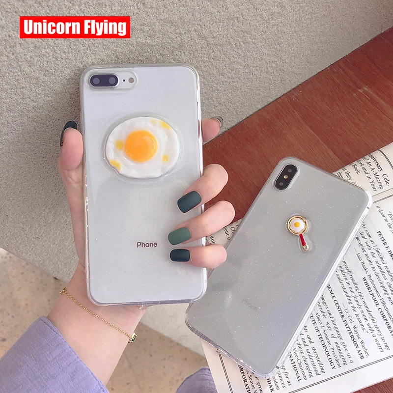 LinXiang Cute 3D Fried Egg Pan Glitter Clear Acrylic Glossy Soft TPU Phone Cover Case For iphone 6 6s 7 8 Plus X XS Max XR
LinXiang Cute 3D Fried Egg Pan Glitter Clear Acrylic Glossy Soft TPU Phone Cover Case For iphone 6 6s 7 8 Plus X XS Max XR