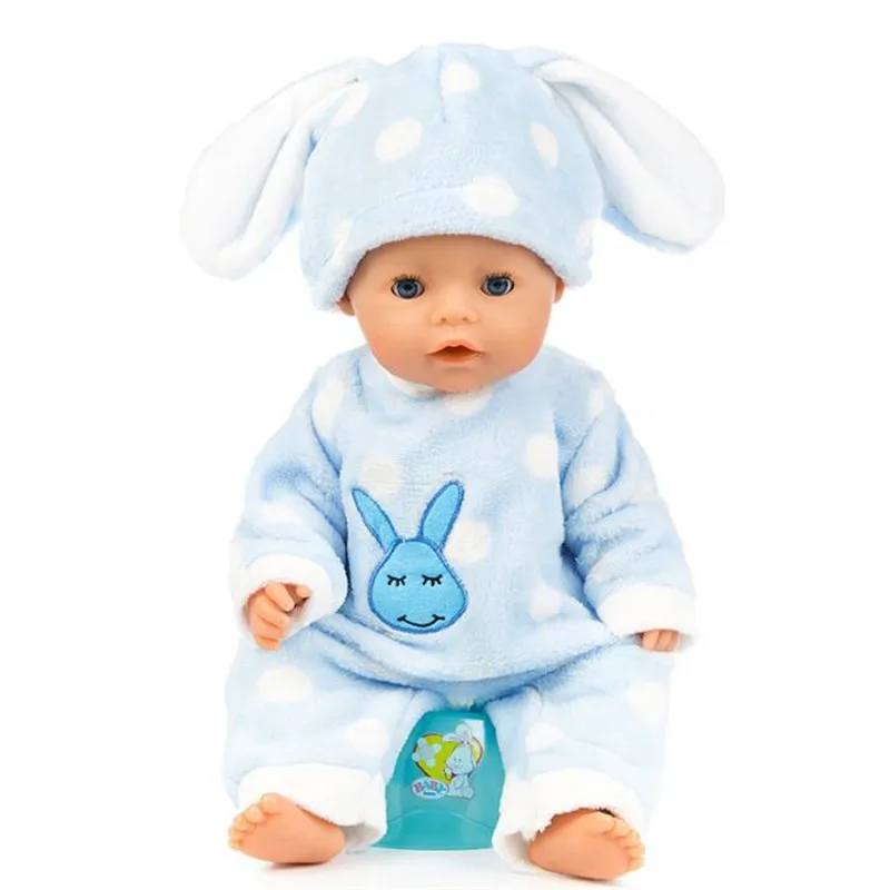 Doll Clothes Born Baby Fit 18 inch 43cm Three Blue Rabbit Blue Rabbit Frog Blue Bea Doll Accessories For Baby Birthday Gift
Doll Clothes Born Baby Fit 18 inch 43cm Three Blue Rabbit Blue Rabbit Frog Blue Bea Doll Accessories For Baby Birthday Gift
