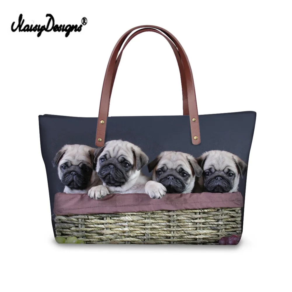 Customized Ladies Bag Causal Tote Handbag Designer 3D Pug Puppies Printed Female Shoulder Messenger Bags For Women Drop Shipping
Customized Ladies Bag Causal Tote Handbag Designer 3D Pug Puppies Printed Female Shoulder Messenger Bags For Women Drop Shipping