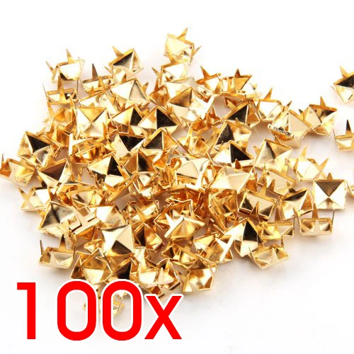 HGHO-100x Gold 8mm Pyramid Studs Spots Punk Nailheads Spikes for Bag Shoes Bracelet
HGHO-100x Gold 8mm Pyramid Studs Spots Punk Nailheads Spikes for Bag Shoes Bracelet