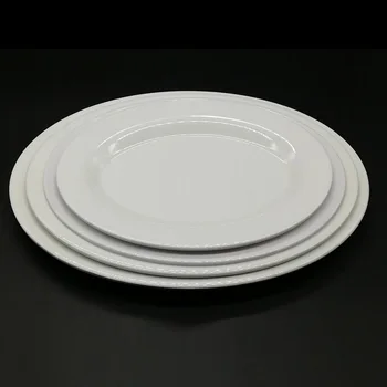 

A5 Melamine Dinnerware Dinner Plate Fast Food Restaurant Oval Dish Cafeteria Victualing House Tableware Household Sashimi Plate