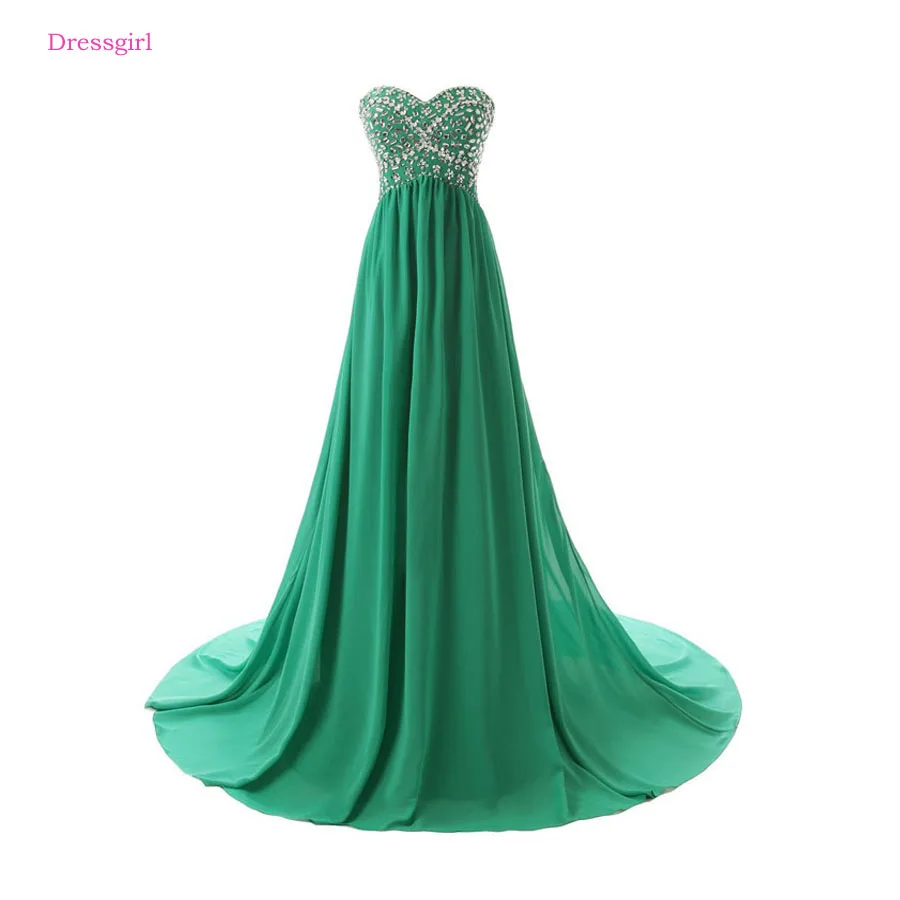 Фото Зеленые Вечерние платья а-силуэта милое шифоновое Элегантное - купить