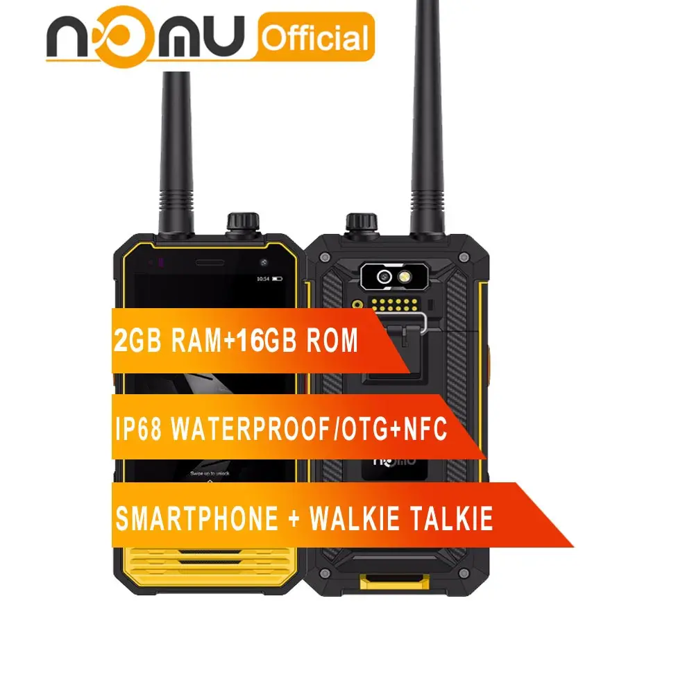 Nomu T18 IP68 Waterproof Shockproof Mobile Phone Walkie Talkie MTK6737T quad core 4.7"HD 2GB+16GB 5200mAh OTG+NFC Smartphone
Nomu T18 IP68 Waterproof Shockproof Mobile Phone Walkie Talkie MTK6737T quad core 4.7"HD 2GB+16GB 5200mAh OTG+NFC Smartphone