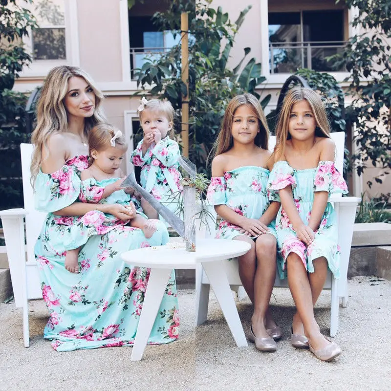 Mother and Daughter Dresses Sister Formal Party Pageant off shoulder Maxi Dress Matching Outfits Elegant princess Vestidos
Mother and Daughter Dresses Sister Formal Party Pageant off shoulder Maxi Dress Matching Outfits Elegant princess Vestidos