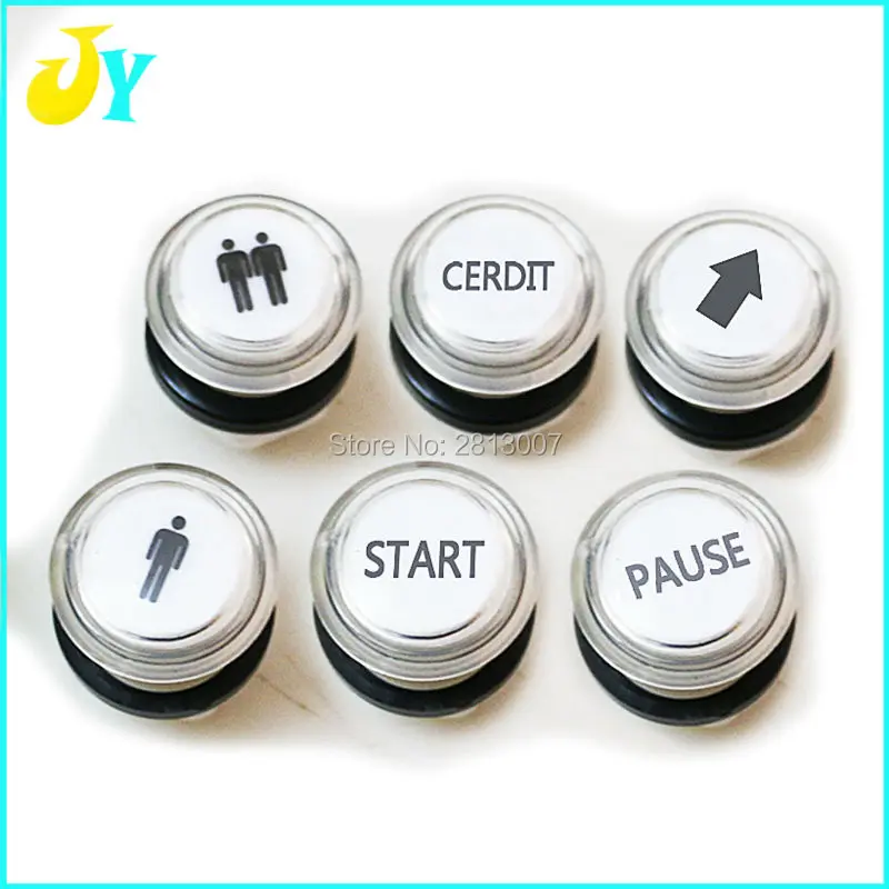 1 & 2 Player START CREDIT PASUE Arrow logo Arcade button 32mm Clear illuminated LED push button 12V switch button
1 & 2 Player START CREDIT PASUE Arrow logo Arcade button 32mm Clear illuminated LED push button 12V switch button