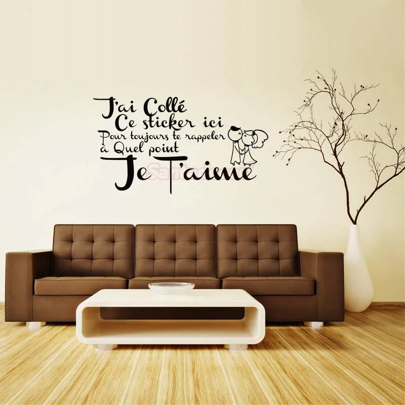 French Citation Amour Removable Vinyl Wall Sticker Mural Decals Wall Art Wallpaper For Living Room Home Decor House Decoration
French Citation Amour Removable Vinyl Wall Sticker Mural Decals Wall Art Wallpaper For Living Room Home Decor House Decoration