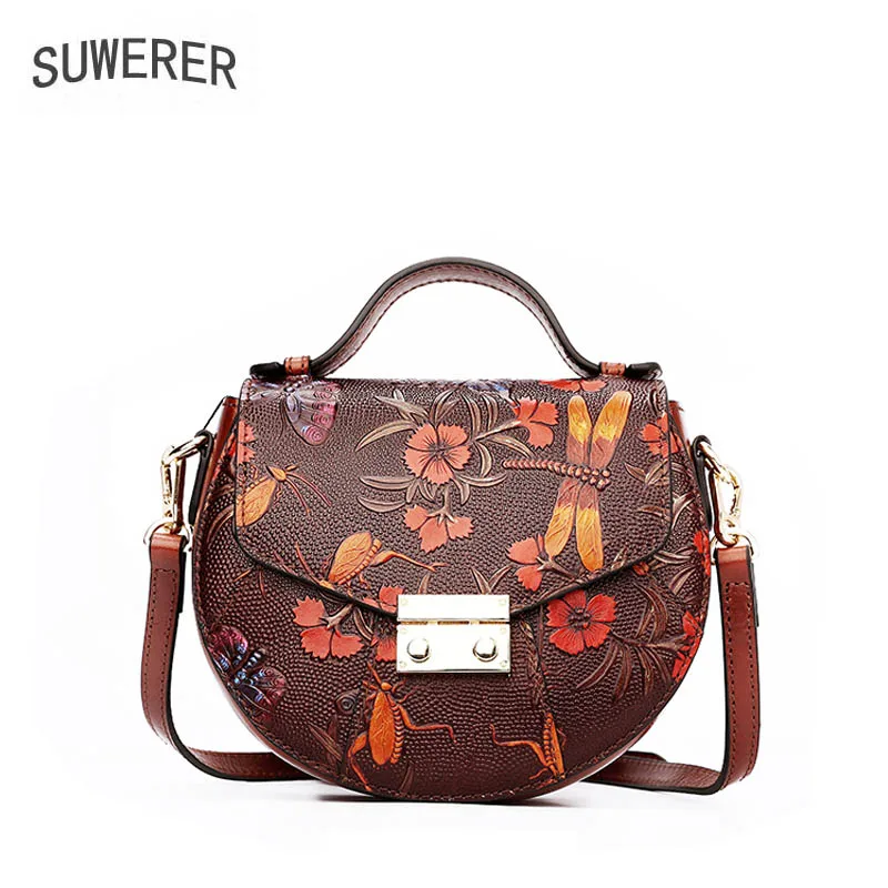 SUWERER 2019 New women leather handbags Superior cowhide Genuine Leather women bags Women famous brand Luxury embossed bag
SUWERER 2019 New women leather handbags Superior cowhide Genuine Leather women bags Women famous brand Luxury embossed bag