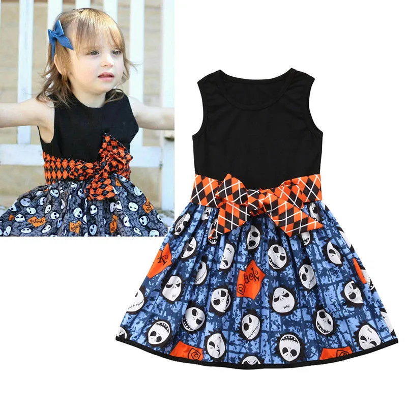 Halloween Kids Baby Girls Toddler clothes round neck bow Geometry casual Sleeveless Princess Party cotton Dresses one pieces
Halloween Kids Baby Girls Toddler clothes round neck bow Geometry casual Sleeveless Princess Party cotton Dresses one pieces