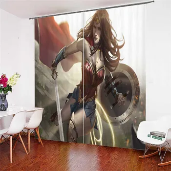 3D Window Curtains Wonder Woman Print for Living Room Bedding Room Home Decor Tapestry Wall Carpet Drapes Cotinas #WZ-9
3D Window Curtains Wonder Woman Print for Living Room Bedding Room Home Decor Tapestry Wall Carpet Drapes Cotinas #WZ-9
