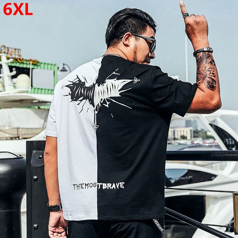Tide brand large size men's short-sleeved T-shirt spring and summer brother casual large round neck 6XL 5XL
Tide brand large size men's short-sleeved T-shirt spring and summer brother casual large round neck 6XL 5XL