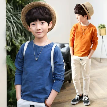 Boys Long Sleeves T-shirts spring autumn fashion comfortable teens boy Tops Tees Children Clothes casual Split Bottom Blouse
Boys Long Sleeves T-shirts spring autumn fashion comfortable teens boy Tops Tees Children Clothes casual Split Bottom Blouse