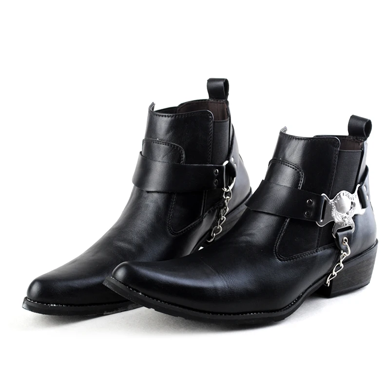 2018 Fashion Design PU Leather Men Ankle Boots High Top Zip Lace Up Dress Shoes Black Man Basic Boots Men zapatos de hombre
2018 Fashion Design PU Leather Men Ankle Boots High Top Zip Lace Up Dress Shoes Black Man Basic Boots Men zapatos de hombre