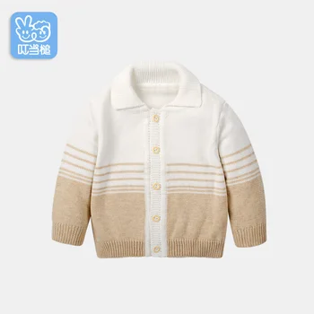 Dinstry Children's clothing baby sweater baby knitted cardigan spring and autumn handsome little prince cotton sweater jacket 
Dinstry Children's clothing baby sweater baby knitted cardigan spring and autumn handsome little prince cotton sweater jacket
