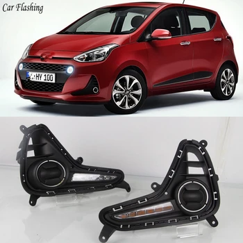 Car Flashing 1set DRL Daytime Running Light fog lamp Relay LED Daylight with turn signal For Hyundai Grand I10 2017 2018 2019
Car Flashing 1set DRL Daytime Running Light fog lamp Relay LED Daylight with turn signal For Hyundai Grand I10 2017 2018 2019
