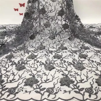 Grey african lace fabric 2019 high quality lace french mesh fabric beaded stones nigerian swiss lace fabrics for dress (JJ-6-19
Grey african lace fabric 2019 high quality lace french mesh fabric beaded stones nigerian swiss lace fabrics for dress (JJ-6-19