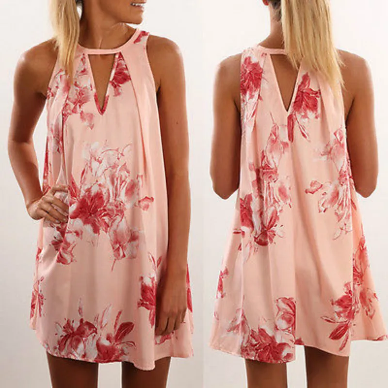 2018 Summer Women Printed Dresses Floral Sleeveless Bodycon Casual Dress Mini Dress Women Outwear
2018 Summer Women Printed Dresses Floral Sleeveless Bodycon Casual Dress Mini Dress Women Outwear