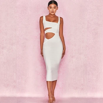 New 2018 Women Sexy Bandage Dress White Balck Spaghetti Strap Backless Verano Chic Summer Bodycon Vestidos Celebrity Hot Sale
New 2018 Women Sexy Bandage Dress White Balck Spaghetti Strap Backless Verano Chic Summer Bodycon Vestidos Celebrity Hot Sale
