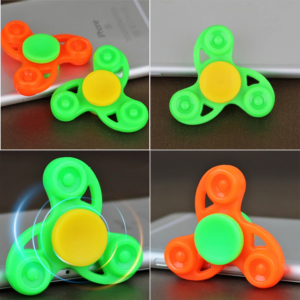 

Triangle Gyro Finger Spinner Fidget Plastic EDC Hand For Autism/ADHD Anxiety Stress Relief Focus Toys Gift Multi Color