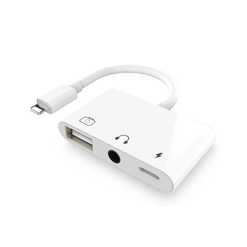 USB OTG 3.5MM AUX Audio Charge Adapter for iPhone 7 8 Plus X XR XS MAX Camera USB Disk Card Reader Headphone Earphone Adapter
USB OTG 3.5MM AUX Audio Charge Adapter for iPhone 7 8 Plus X XR XS MAX Camera USB Disk Card Reader Headphone Earphone Adapter