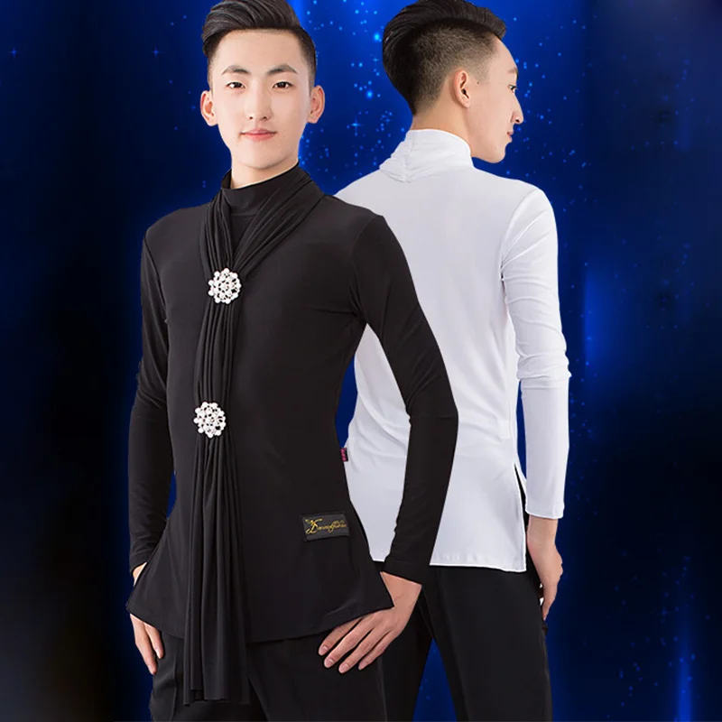 Latin Dance Top Men Long Sleeve Dancing Shirts Male Ballroom Salsa Cha Cha Rumba Clothes Competition Performance Wear DNV11723
Latin Dance Top Men Long Sleeve Dancing Shirts Male Ballroom Salsa Cha Cha Rumba Clothes Competition Performance Wear DNV11723