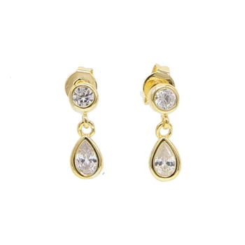 fashion simple cz jewelry round tear drop cubic zirconia Gold color Young girl women gift bezel cz stud earring
fashion simple cz jewelry round tear drop cubic zirconia Gold color Young girl women gift bezel cz stud earring