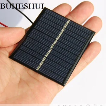 BUHESHUI 0.57W 6V Solar Cell Polcrystalline Solar Panel Module+Cable/Wire For Small Power Battery Education Epoxy 70*60MM 10pcs
BUHESHUI 0.57W 6V Solar Cell Polcrystalline Solar Panel Module+Cable/Wire For Small Power Battery Education Epoxy 70*60MM 10pcs