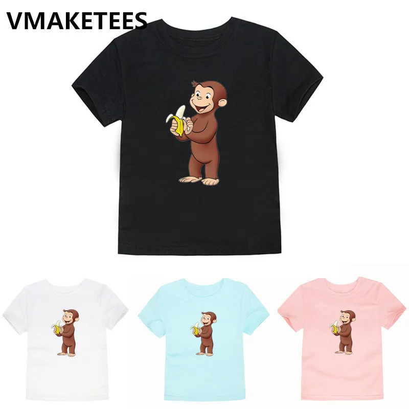 Children Curious George Cartoon Print T-shirt Girls/Boys Monkey Short Animal Baby Clothes Kids Summer Tshirt,HKP5266G
Children Curious George Cartoon Print T-shirt Girls/Boys Monkey Short Animal Baby Clothes Kids Summer Tshirt,HKP5266G