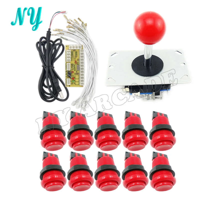 Arcade Accessorie USB Encoder PC to joystick + 2/4/8 way operation Way Rocker joystick+10 Push Buttons For Arcade Games diy Kits
Arcade Accessorie USB Encoder PC to joystick + 2/4/8 way operation Way Rocker joystick+10 Push Buttons For Arcade Games diy Kits