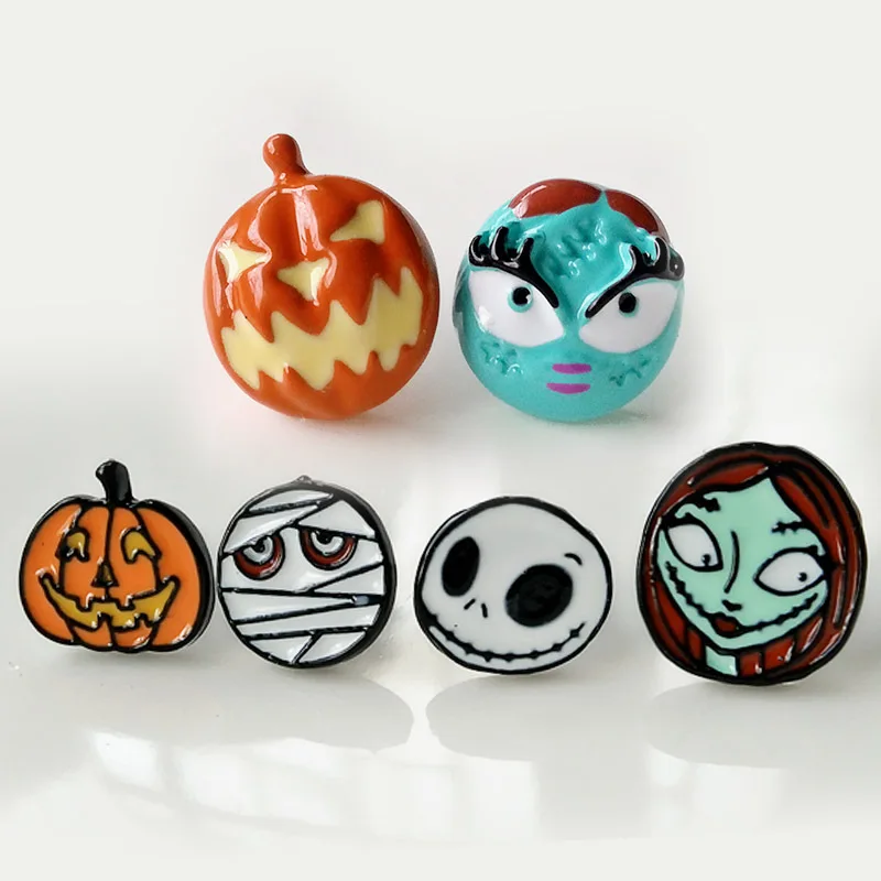 Animation Nightmare Before Christmas earring jack lisa personality asymmetrical male female Ear Piercing Stud earrings jewelry
Animation Nightmare Before Christmas earring jack lisa personality asymmetrical male female Ear Piercing Stud earrings jewelry