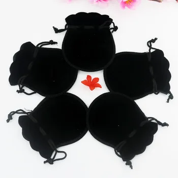 100pcs 8*10cm Black Round Gourd Velvet Jewelry Necklace Bracelet Earrings Rings Packaging Display Pouch Gift Bags
100pcs 8*10cm Black Round Gourd Velvet Jewelry Necklace Bracelet Earrings Rings Packaging Display Pouch Gift Bags
