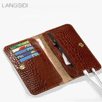 LANGSIDI multi-function Genuine leather phone case for iPhone 11 Pro ma crocodile texture flip Wallet case For iPhone 8 Plus 7 X
LANGSIDI multi-function Genuine leather phone case for iPhone 11 Pro ma crocodile texture flip Wallet case For iPhone 8 Plus 7 X