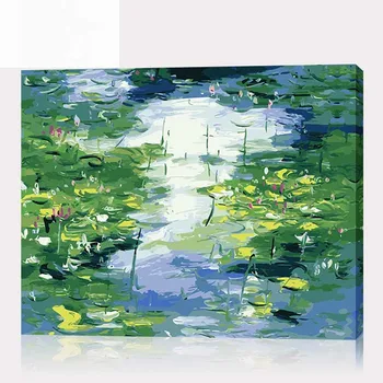 Coloring by numbers Claude Monet's paintings Kinds of Water Lilies,impression,Lotus pictures paints with colors diy 
Coloring by numbers Claude Monet's paintings Kinds of Water Lilies,impression,Lotus pictures paints with colors diy